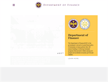 Tablet Screenshot of dof.gov.ph